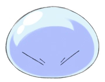 Rimuru Tempest in slime form, protagonist of That Time I Got Reincarnated as a Slime