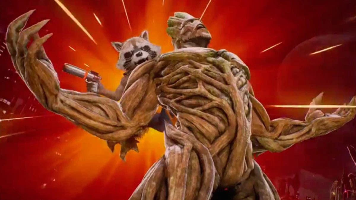 Rocket Raccoon and Groot, as rendered in Marvel vs. Capcom Infinite