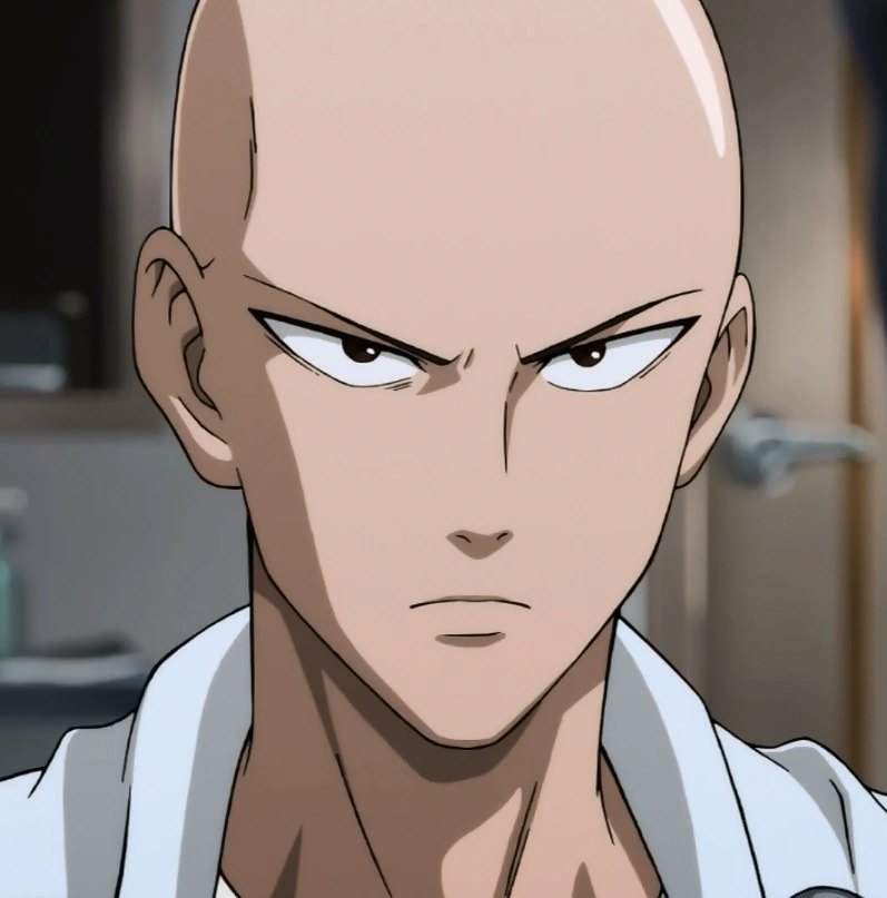 Saitama in the One-Punch Man anime