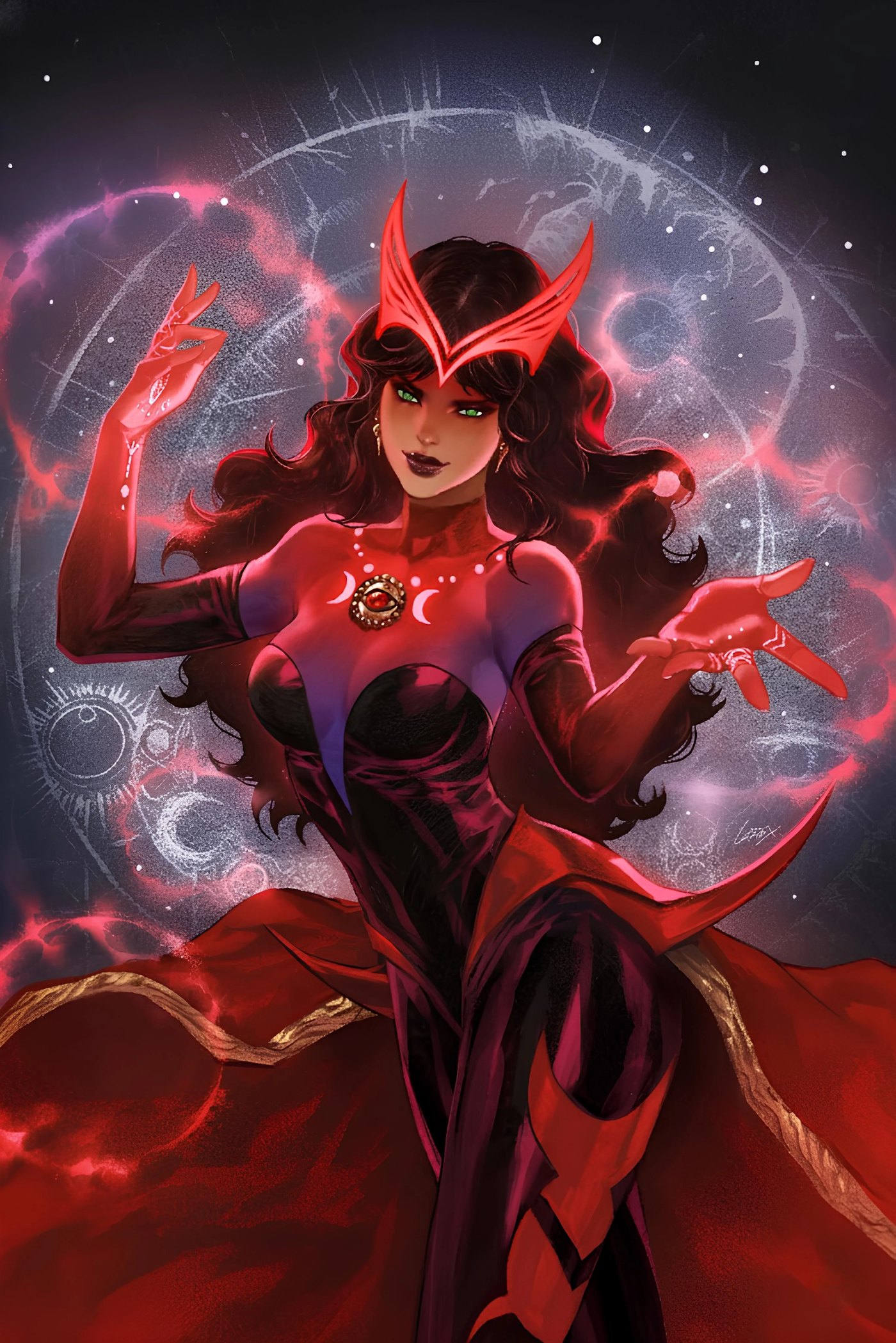 Wanda Maximoff, the Scarlet Witch, as Sorcerer Supreme