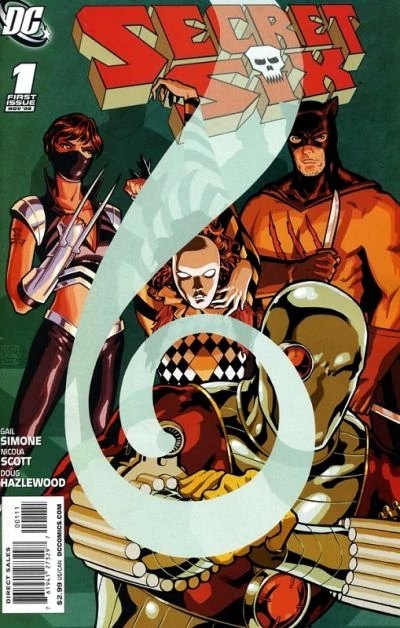 Secret Six #1 cover, Gail Simone's 2008 ongoing series
