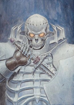 The Skull Knight, an armored skeletal warrior who fights the God Hand