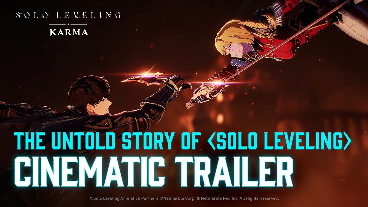 Solo Leveling KARMA cinematic trailer title card