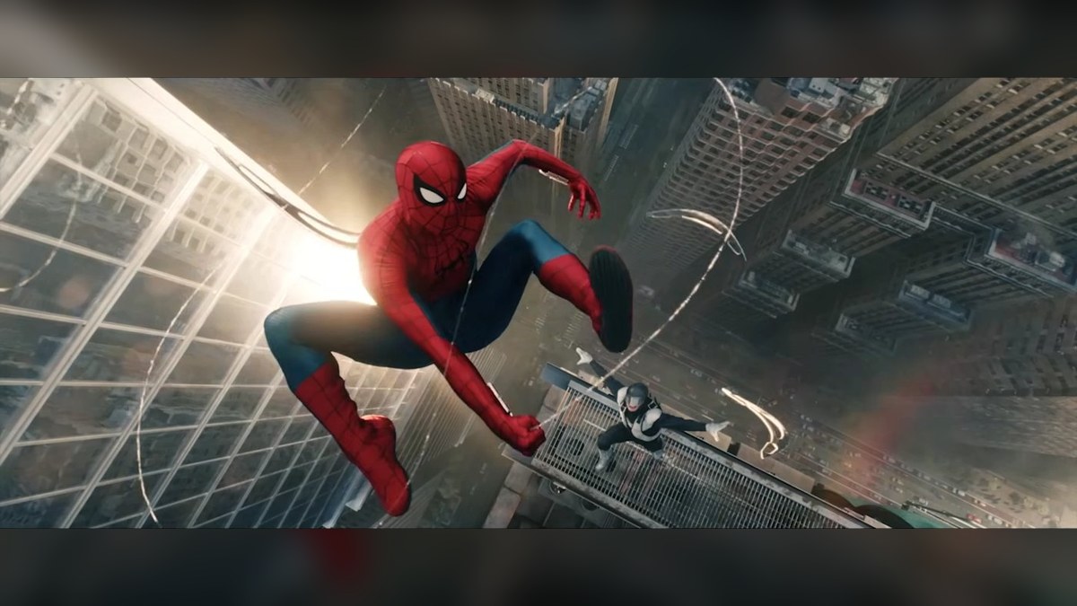 Spider-Man swings above New York City in Brand New Day