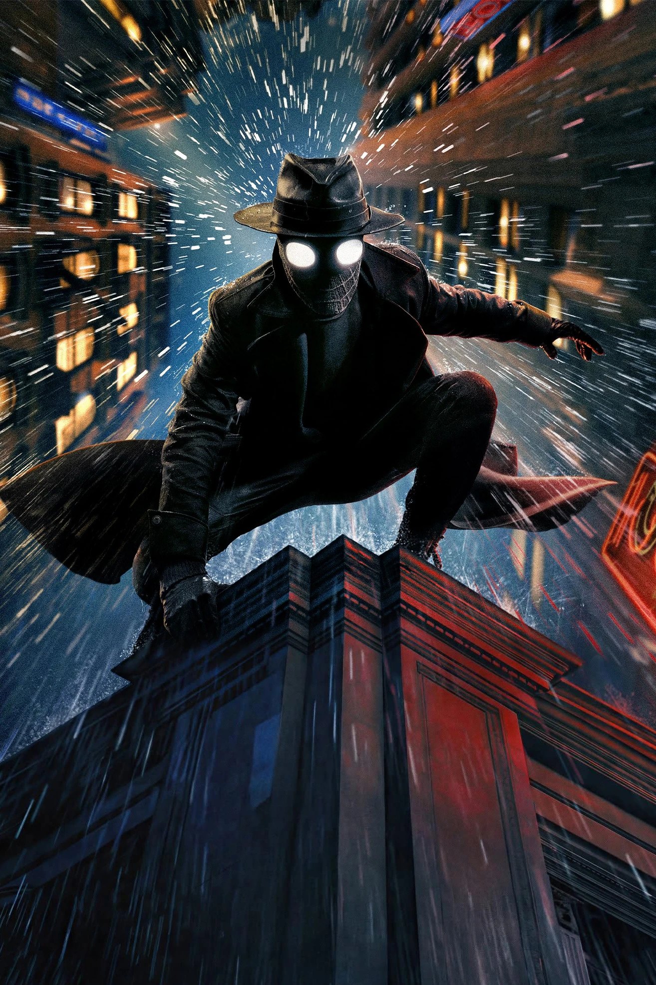 Stylized key art for Spider-Noir