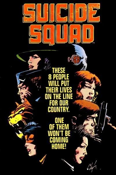 Suicide Squad #1 cover, 1987, John Ostrander's original run