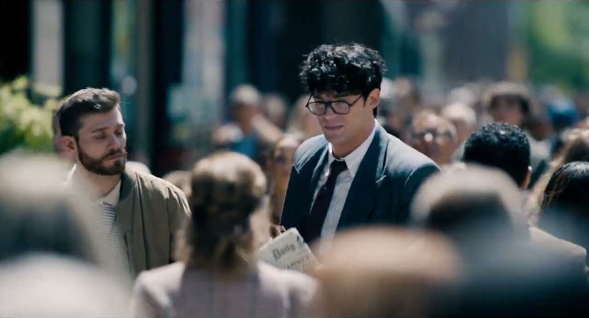 A frame from the official Superman trailer