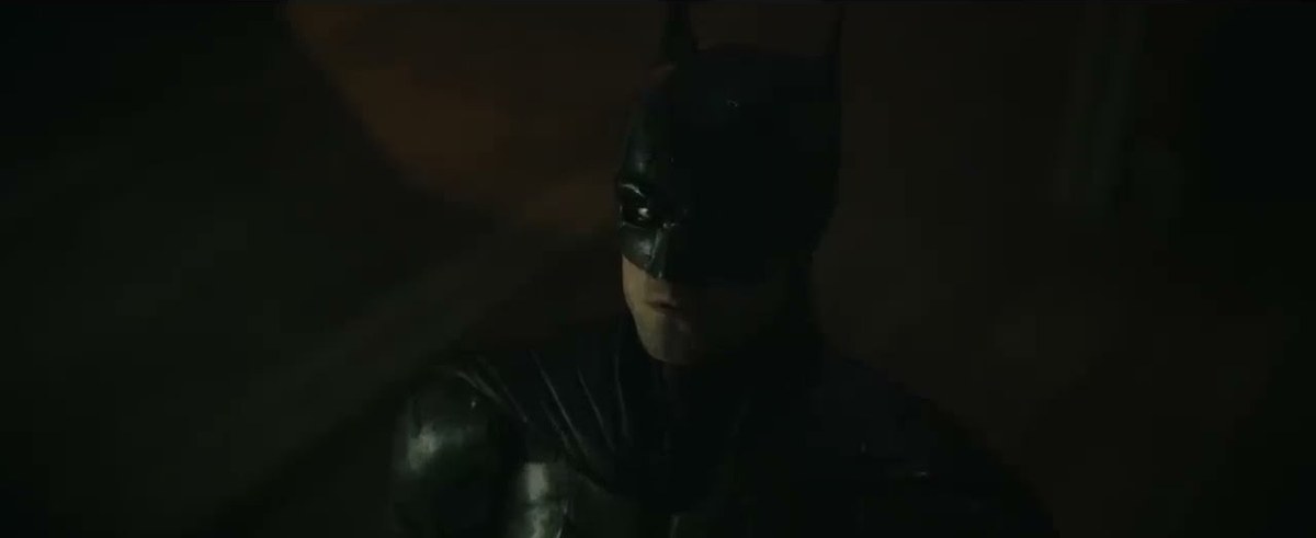 A frame from the official The Batman trailer