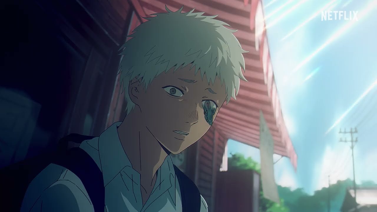 A scene from The Summer Hikaru Died anime, adapted from Mokumokuren's manga