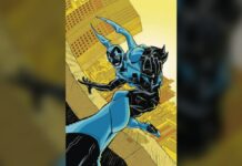 The Three Blue Beetles: Dan Garrett, Ted Kord, and Jaime Reyes