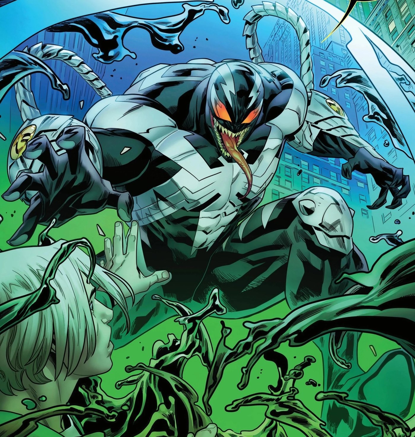 Venom, Eddie Brock symbiote form, Marvel Comics art