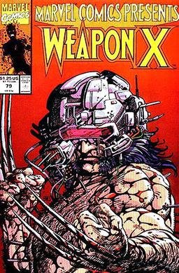 Cover art for Weapon X, serialized in Marvel Comics Presents #72-84 (1991) by Barry Windsor-Smith