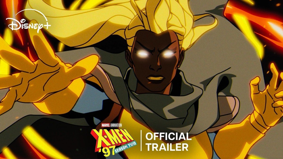 Storm surrounded by lightning in X-Men '97 season 2 trailer art