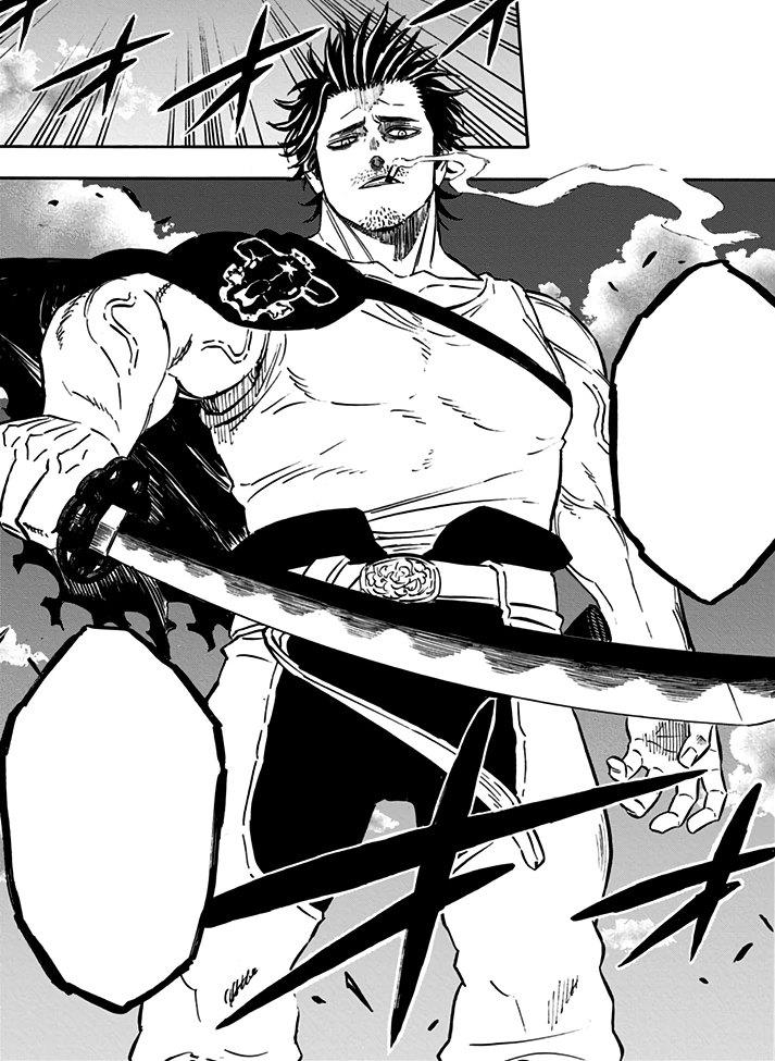 Yami Sukehiro, captain of the Black Bulls in Black Clover