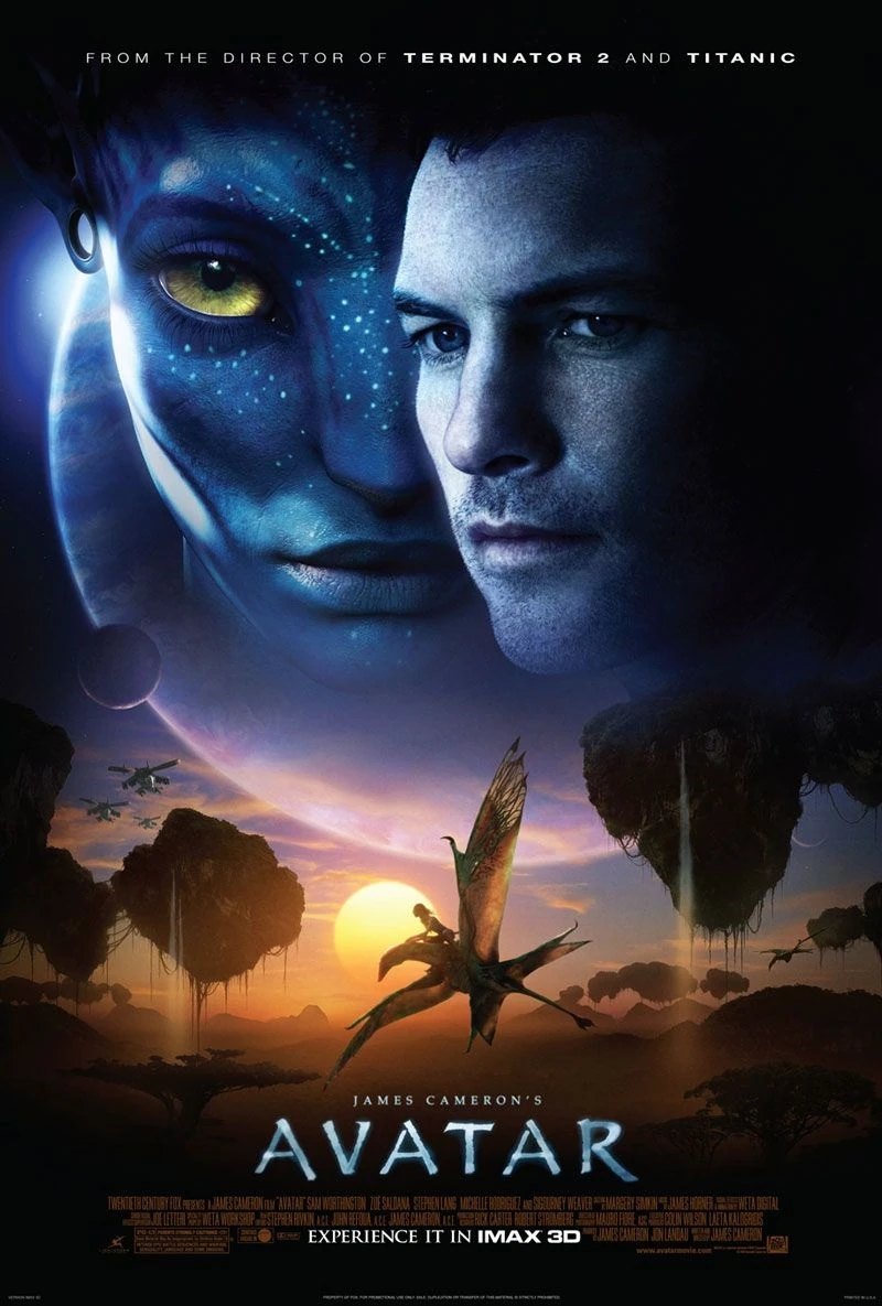 James Cameron's Avatar 2009 theatrical poster