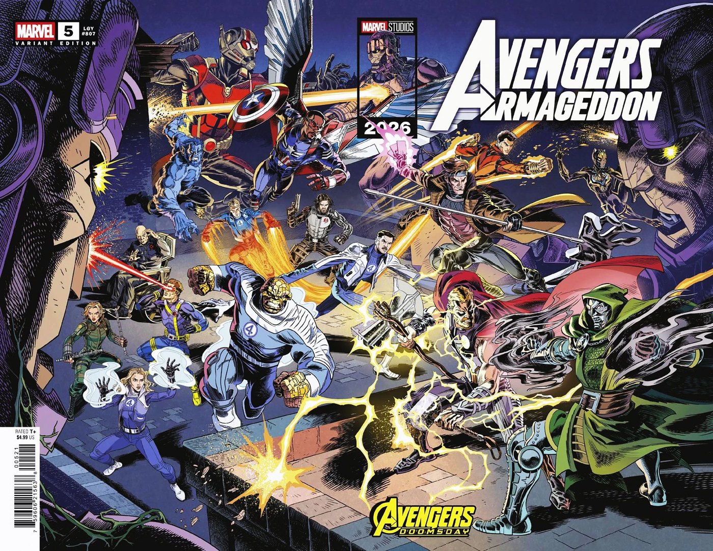 Avengers: Armageddon #5 Marvel Studios' Avengers: Doomsday variant cover