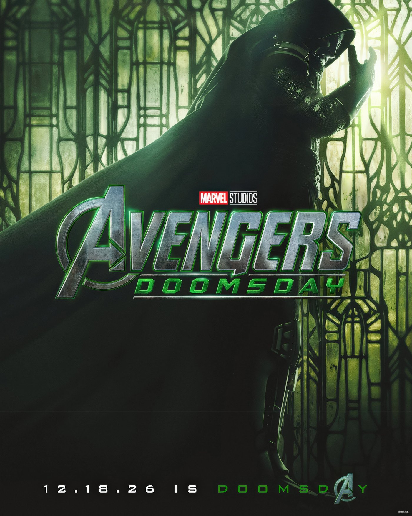 Official Avengers: Doomsday poster featuring Doctor Doom
