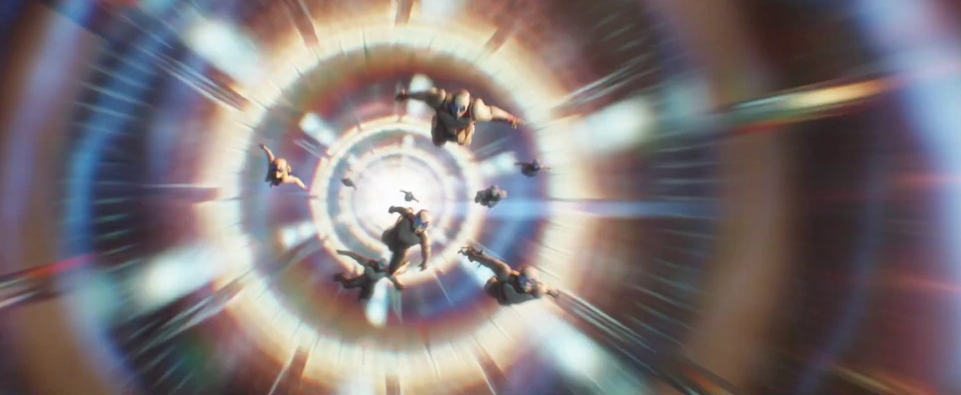 The Avengers using time travel in Avengers: Endgame