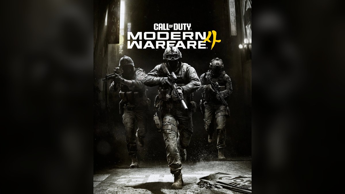 Call of Duty Modern Warfare 4 key art, soldiers breaching a building