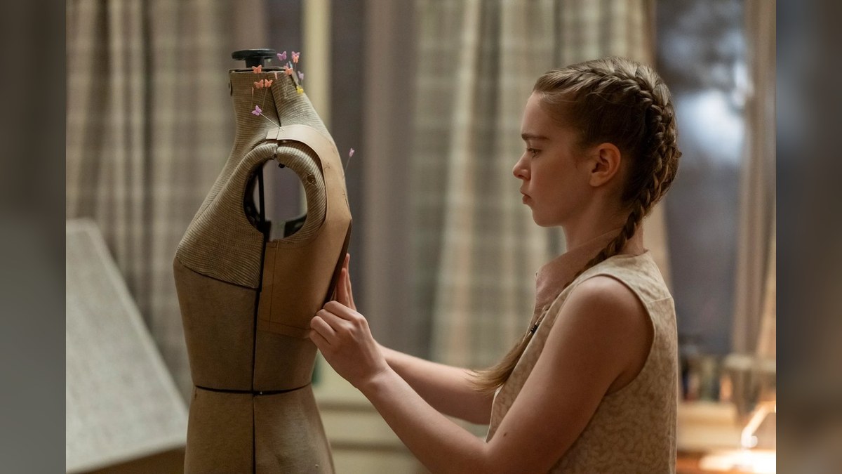 Carrie White practices dressmaking on a mannequin in Carrie (2026)