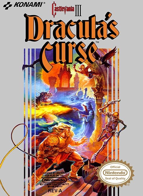 Castlevania III: Dracula's Curse NES box art