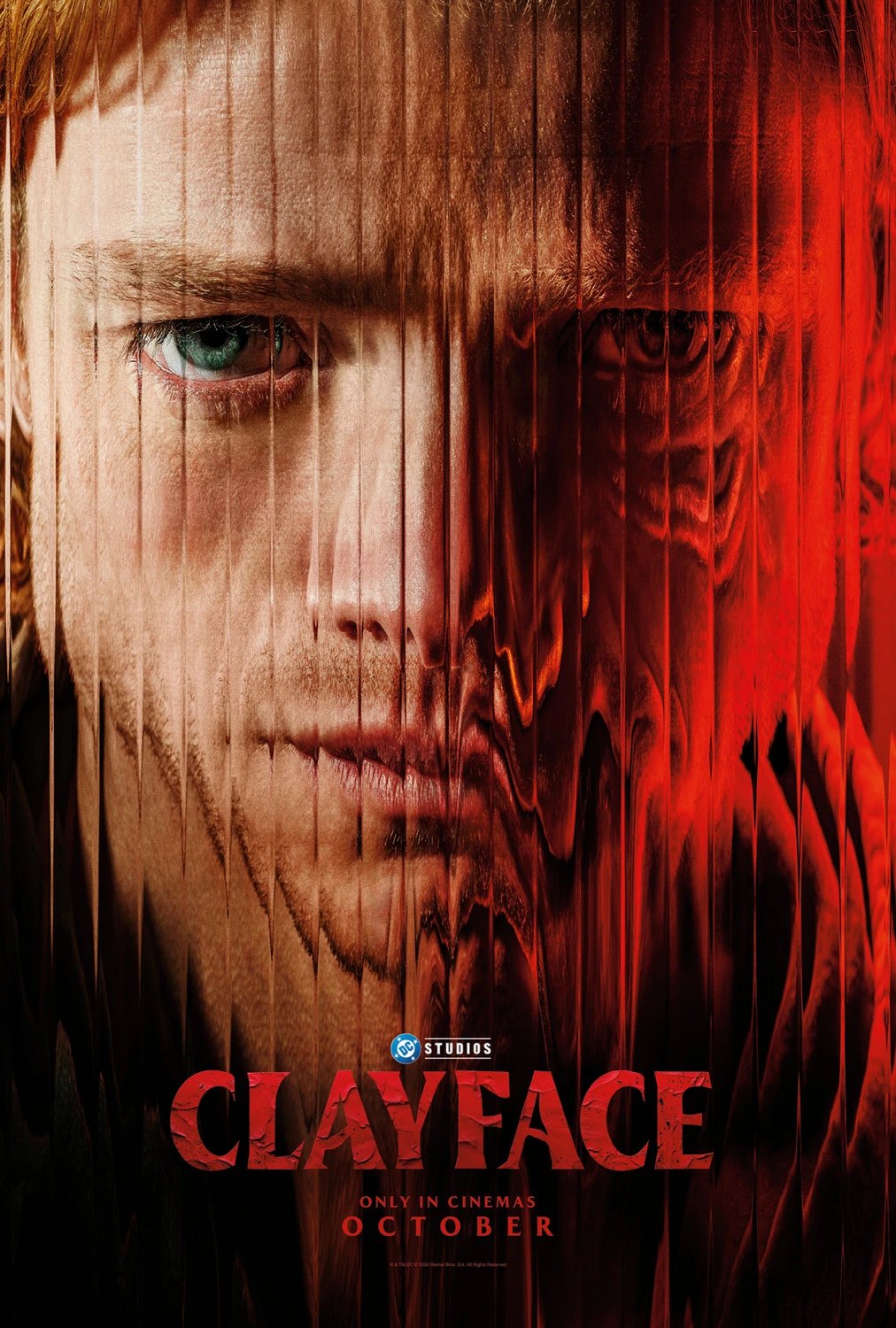 Clayface 2026 DC Studios movie poster showing Matt Hagen's transformation