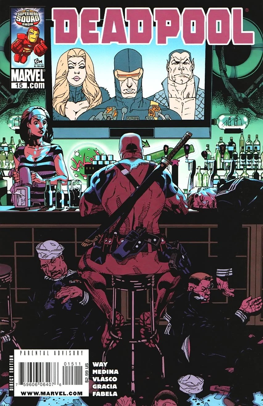 Deadpool Vol. 3 #15 (2013), opening of The Good, the Bad and the Ugly