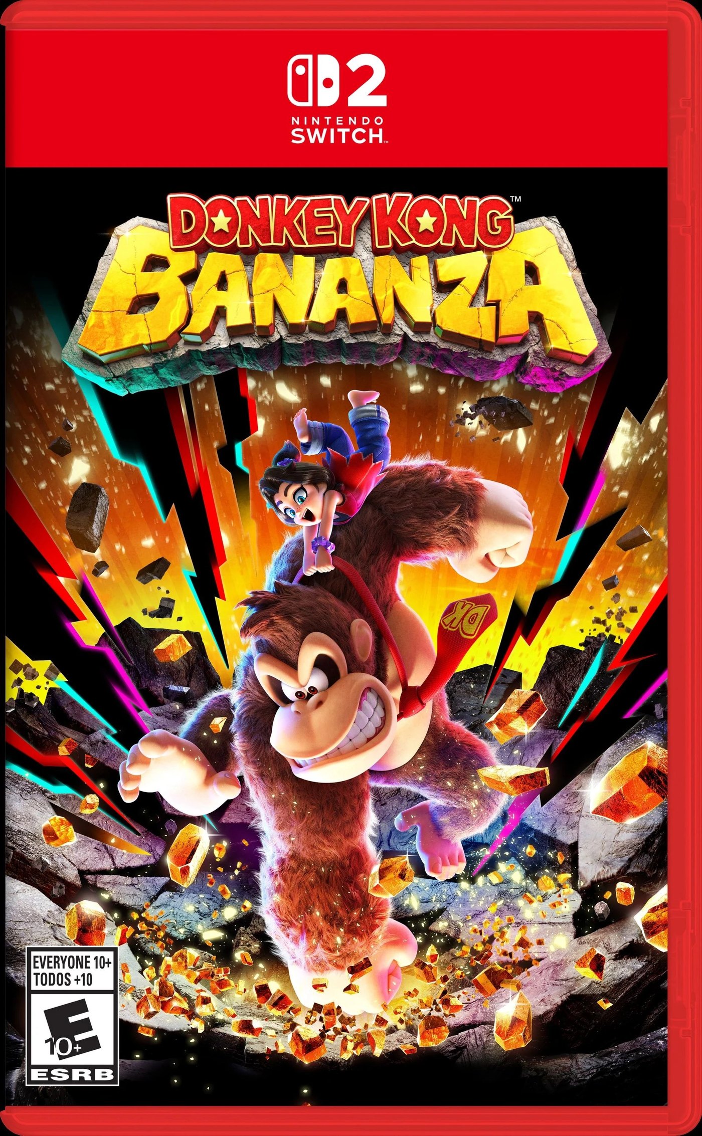 Donkey Kong Bananza Nintendo Switch 2 box art