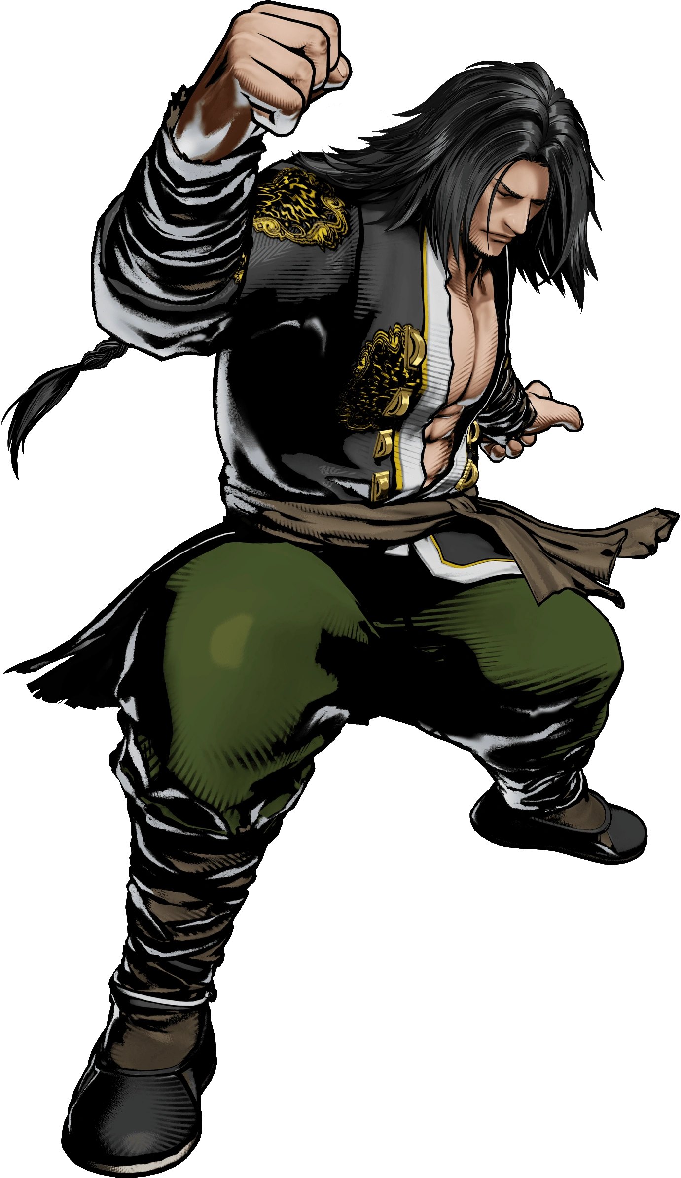 Gato in his fighting stance in Fatal Fury: City of the Wolves