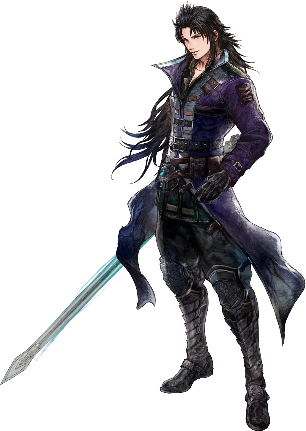Lasswell, a playable character in Final Fantasy Resonance
