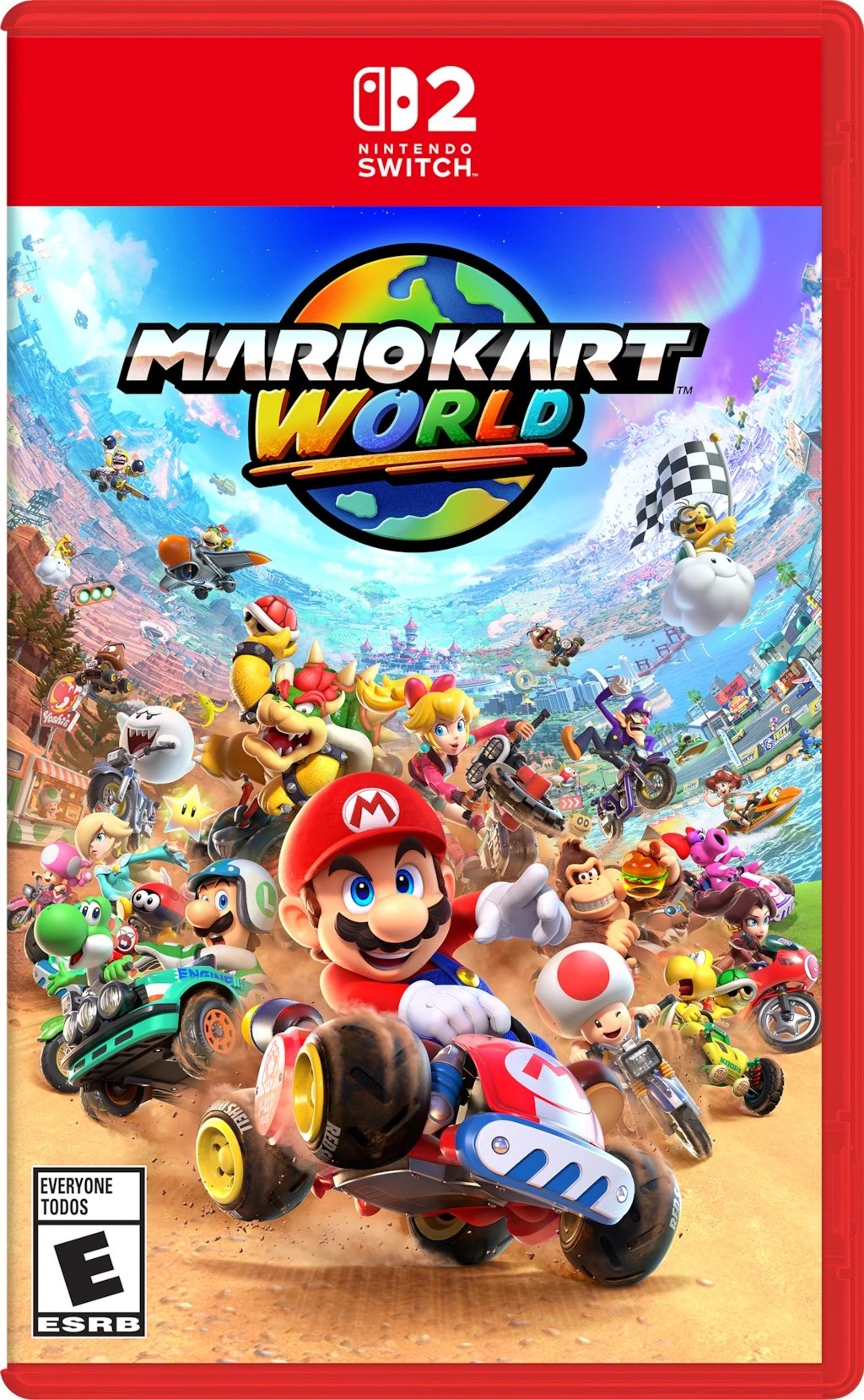 Mario Kart World Nintendo Switch 2 box art