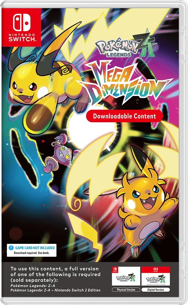 Pokemon Legends Z-A Mega Dimension DLC box art