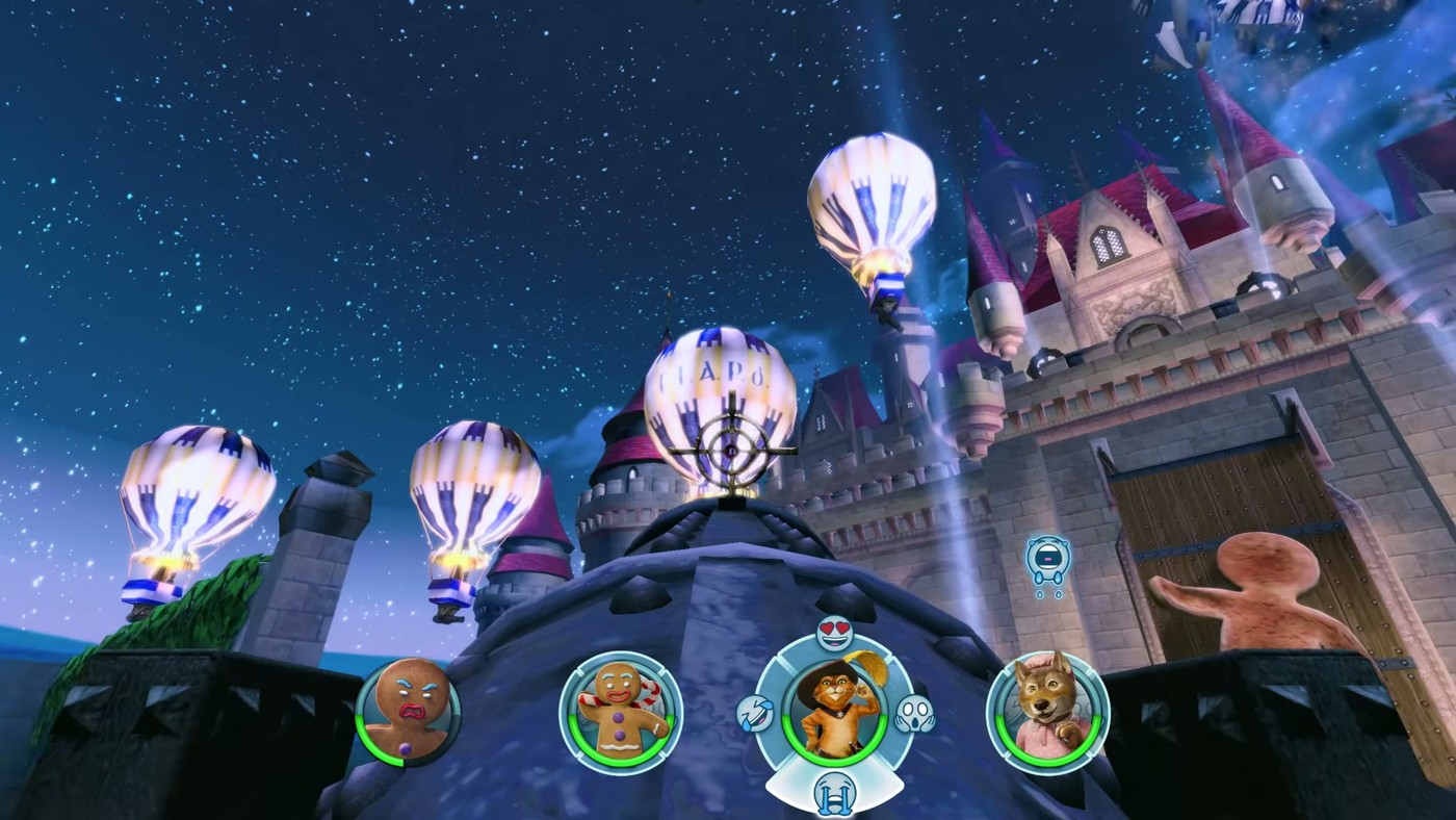 Shrek 2 Remastered co-op character select screen
