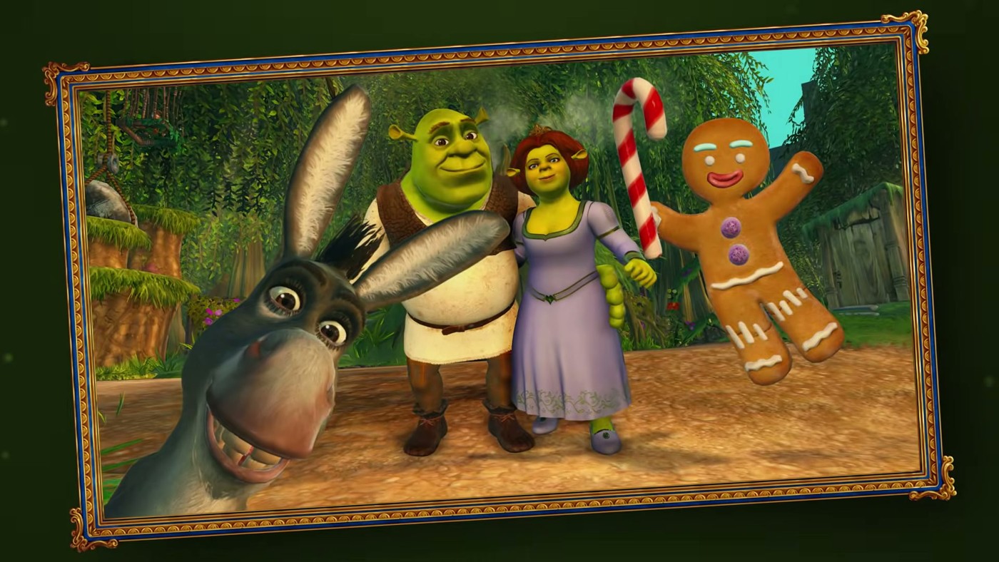 Shrek 2 Remastered end card family photo