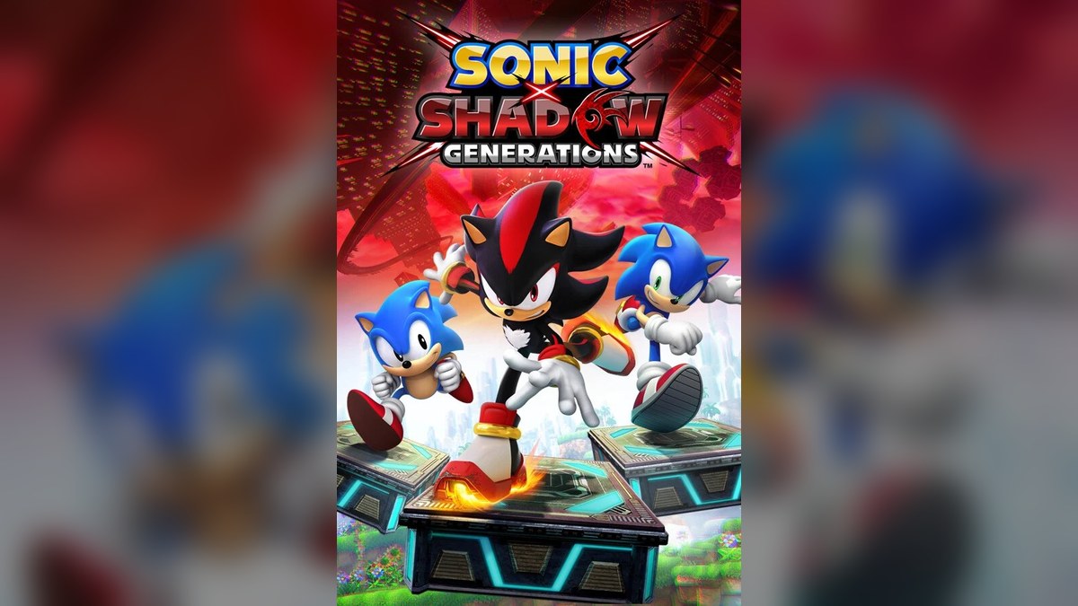 Sonic X Shadow Generations cover art featuring Sonic and Shadow