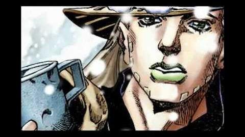 Johnny Joestar and Gyro Zeppeli in the Steel Ball Run anime