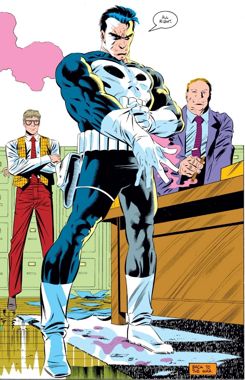 The Punisher interrogating a target