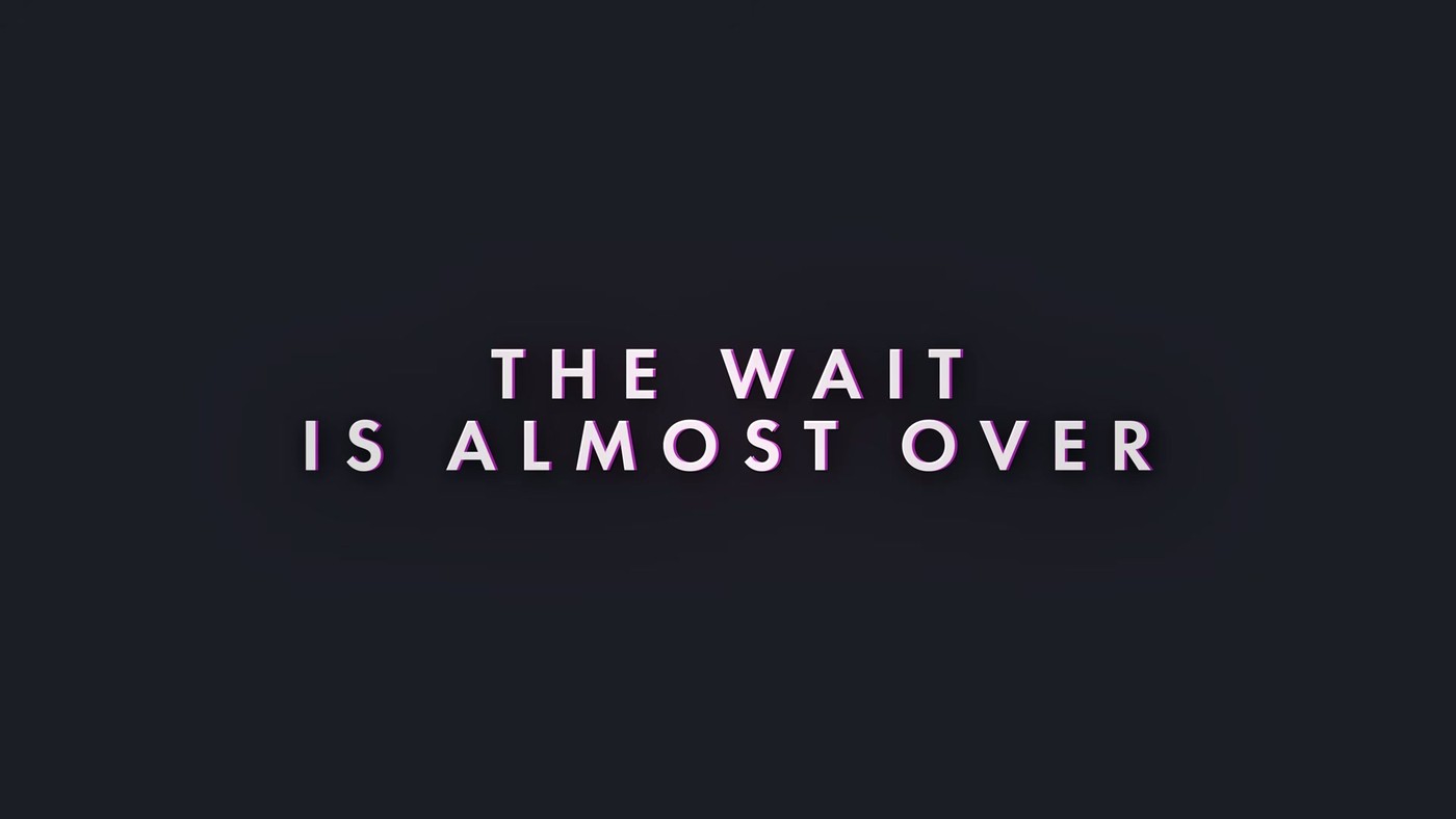 The Wait Is Almost Over title card in Shrek 2 Remastered trailer