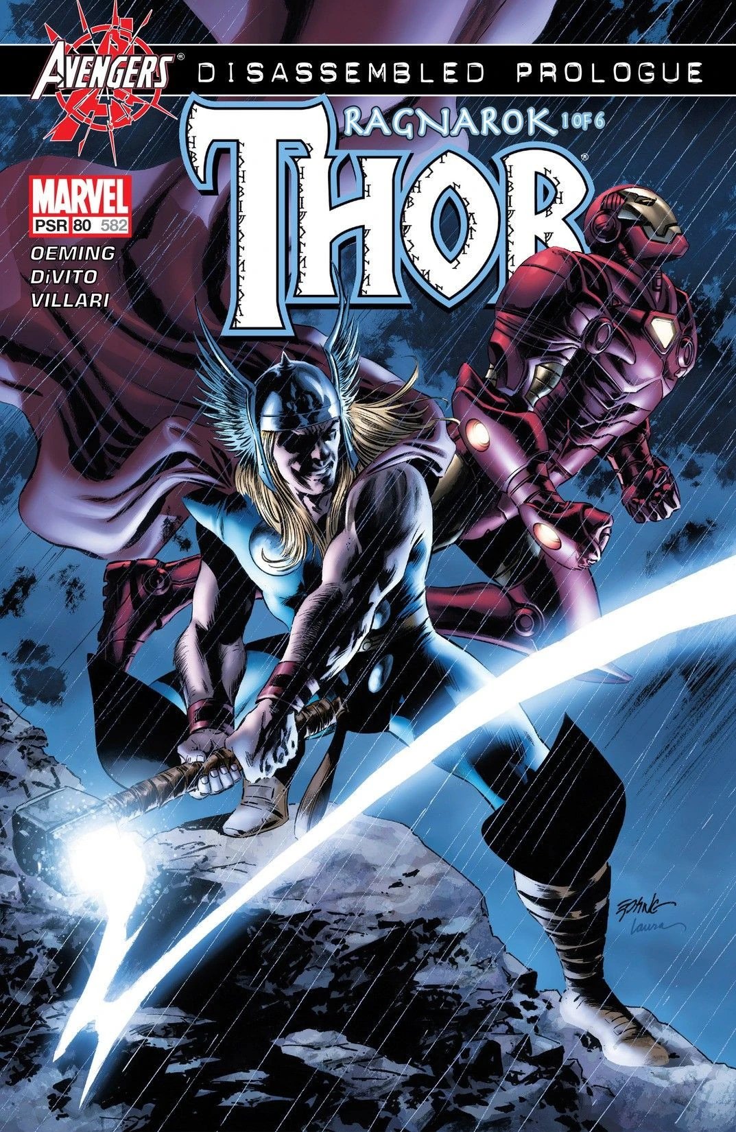 Thor Vol. 2 #80 (2004) cover, start of the Ragnarok arc