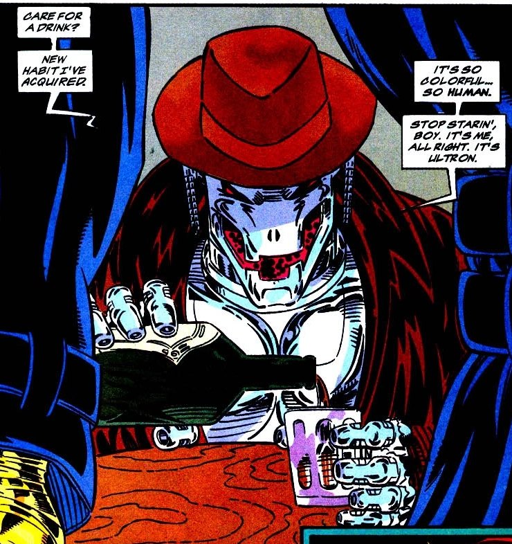 Ultron and Vision in Marvel Comics