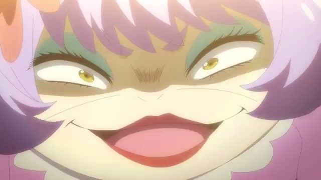 An unnamed character grinning widely