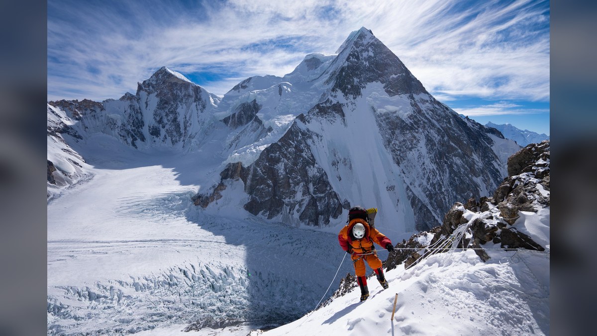 A mountaineer in The Last First: Winter K2