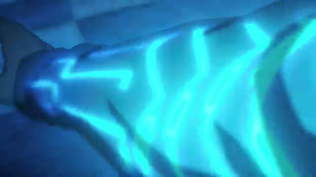 Blue magical energy effect opening the Witch on the Holy Night trailer