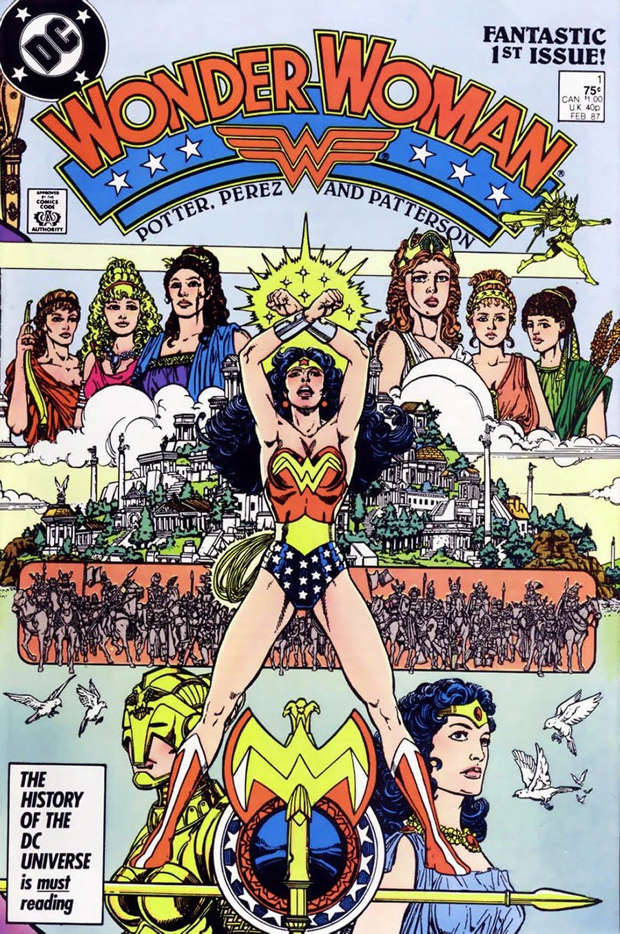 Cover of Wonder Woman vol. 2 #1 by George Pérez