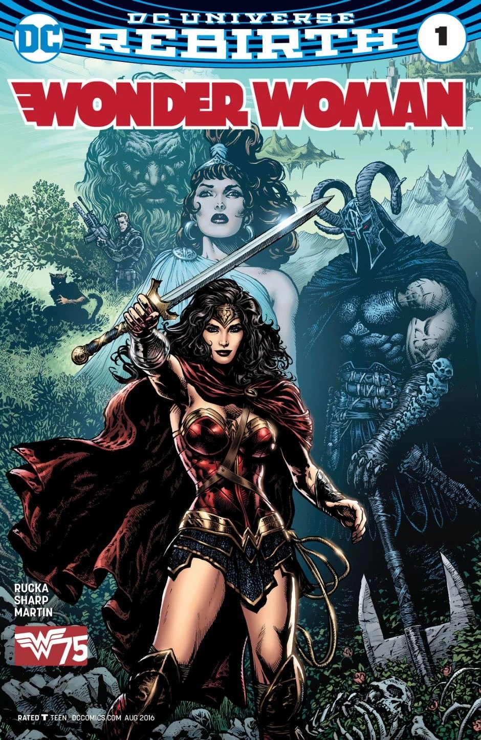 Cover of Wonder Woman vol. 5 #1, the start of Year One, by Nicola Scott
